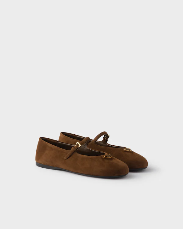 Ballerines en daim