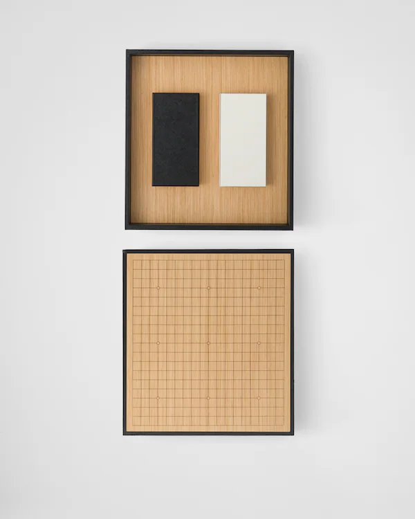 Jeux de Go en cuir Saffiano