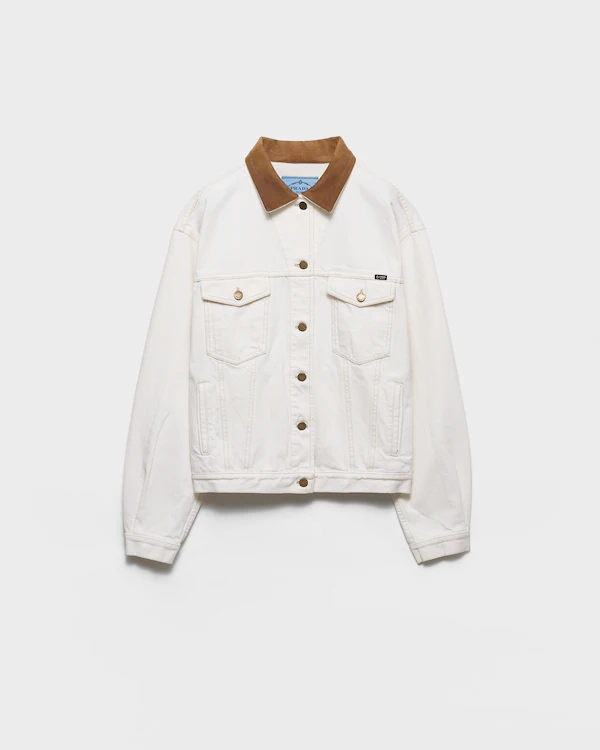 Veste blouson en denim vintage