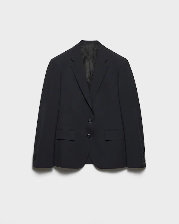 Veste en laine à boutonnage simple