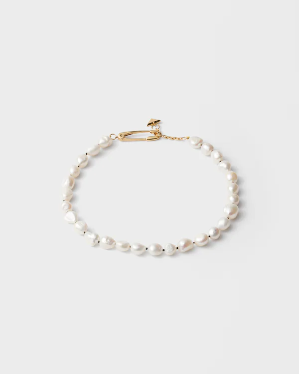 Collier métal et perles