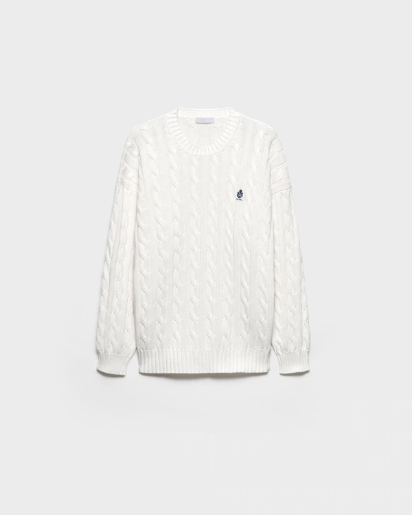 Pull col rond en coton