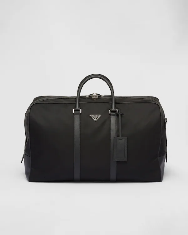 Sac à dos en Re-Nylon et cuir Saffiano