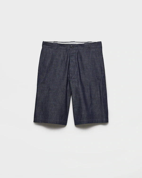 Bermudas en denim brut