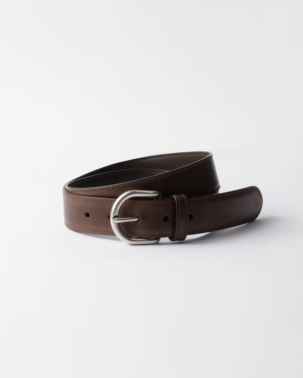 Ceinture en cuir vieilli
