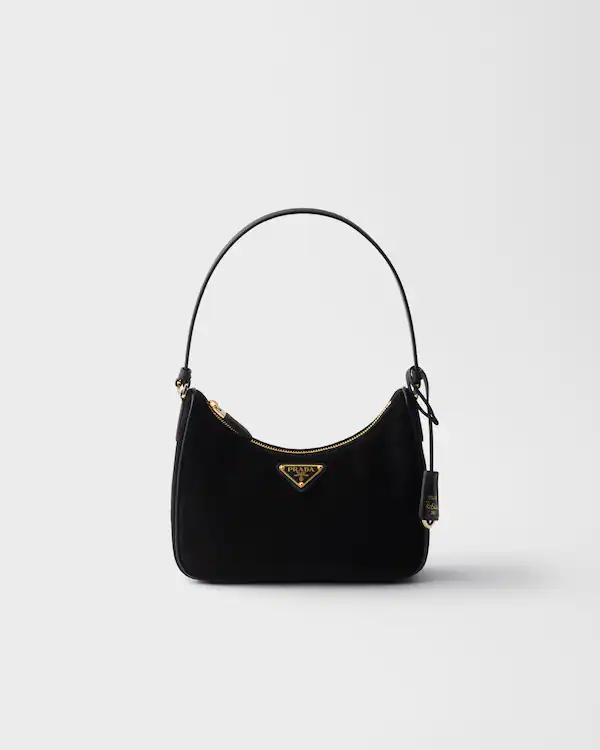 Sac mini en daim Prada Re-Edition 2005