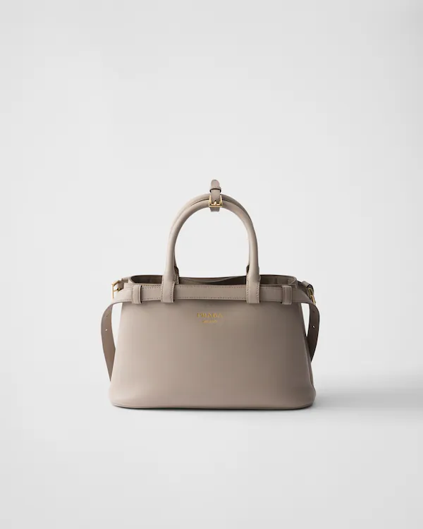Sac à main en cuir petit Prada avec ceinture double