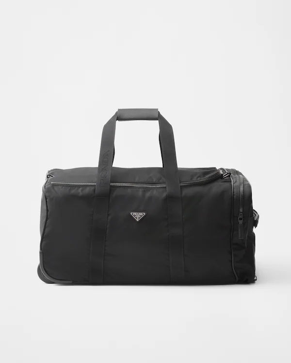 Valise en Re-Nylon et cuir Saffiano
