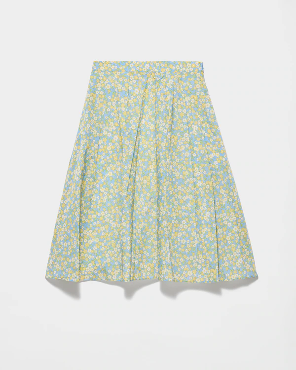 Jupe imprimé floral intégral en Re-Nylon