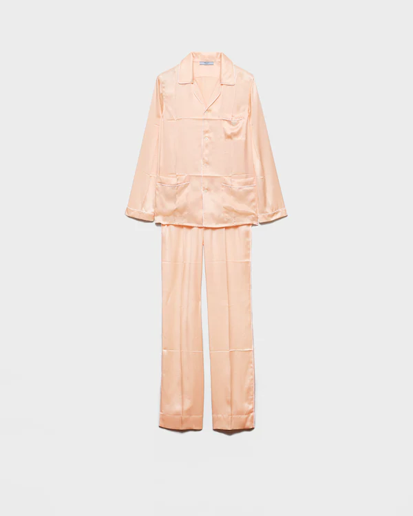 Pajamas en satin effet vintage