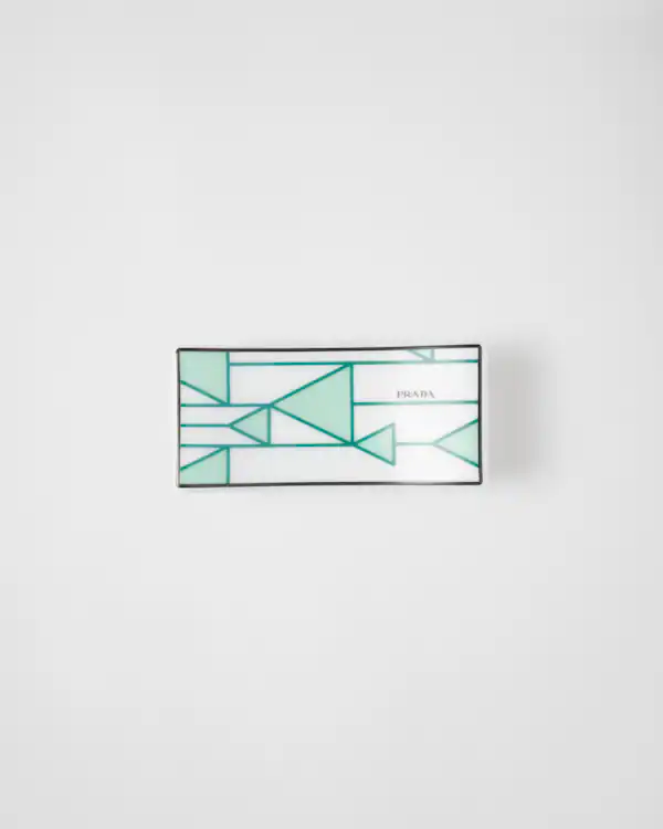 Jeux de deux repose-bâtonnets en porcelaine - Vert Vienne