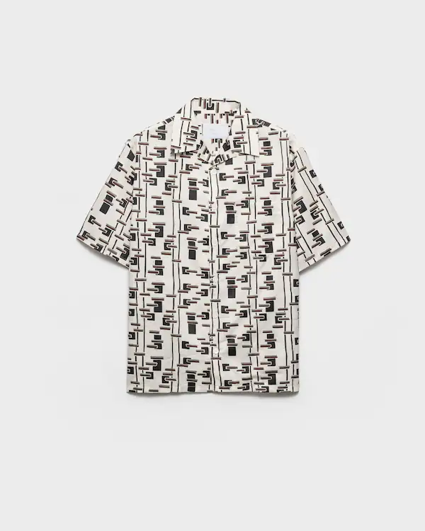 Chemise en coton imprimée