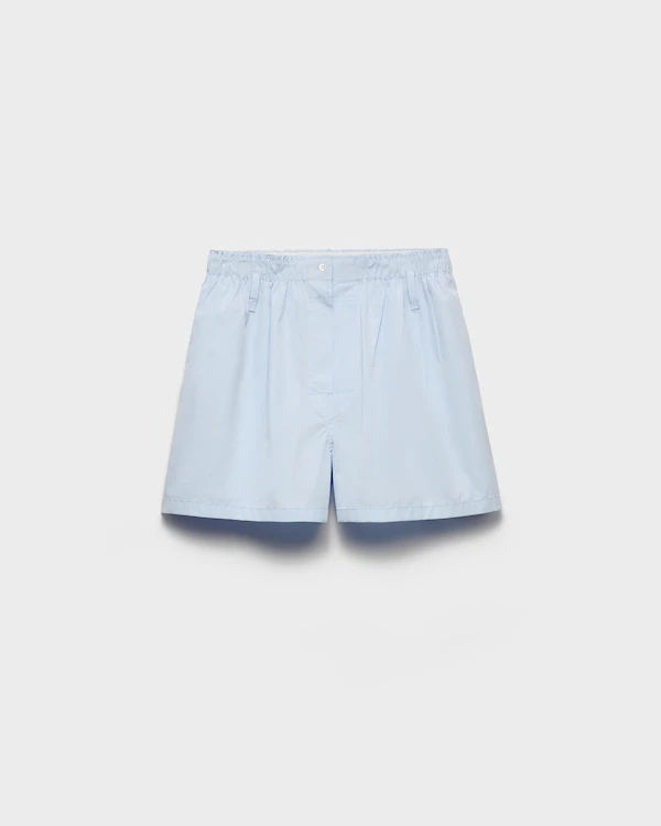 Shorts en popeline de coton