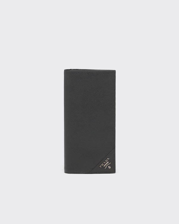 Portefeuille en cuir Saffiano grand