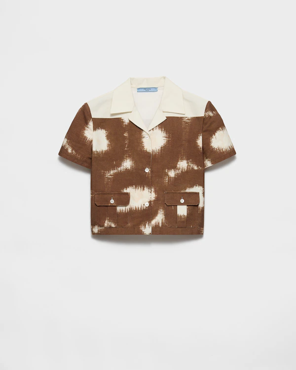 Chemise en toile imprimée