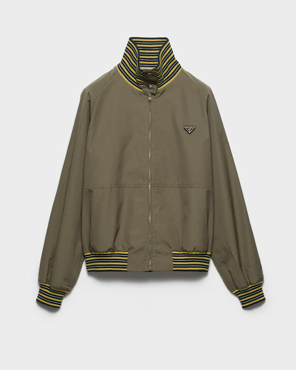 Veste col roulé en popeline