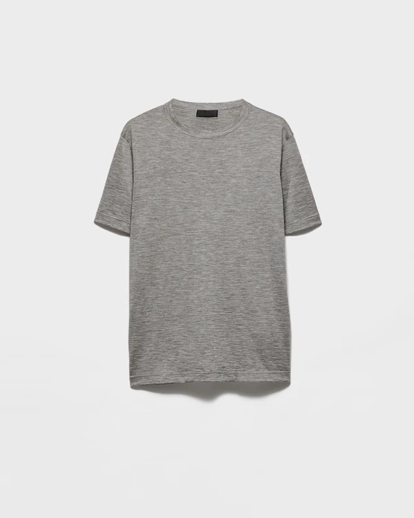 T-shirt en cachemire et soie