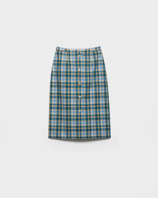 Jupe crayon en coton