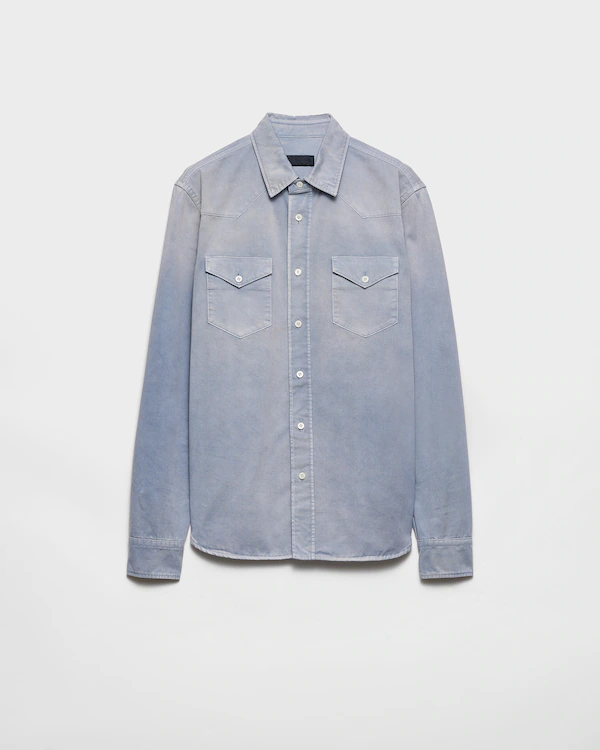 Chemise en gabardine