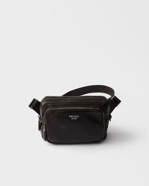 Sac à main en cuir napa abîmé