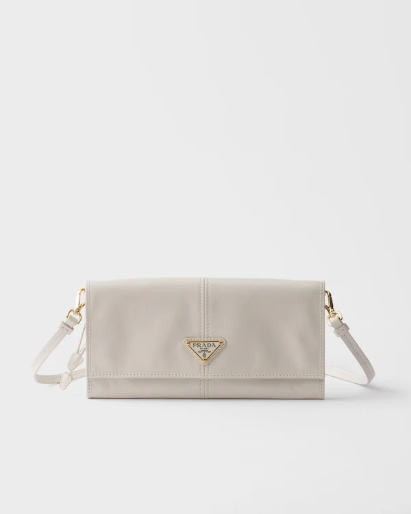 Portefeuille en cuir avec bandoulière