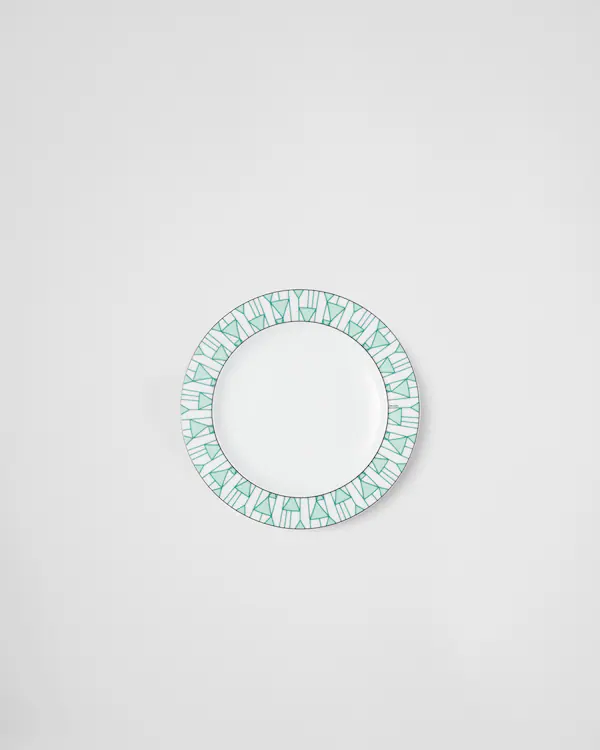 Set de deux assiettes à dîner en porcelaine - Vert Vienne