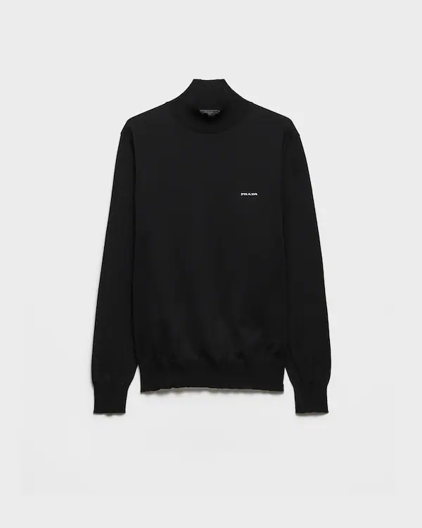 Pull col roulé en coton