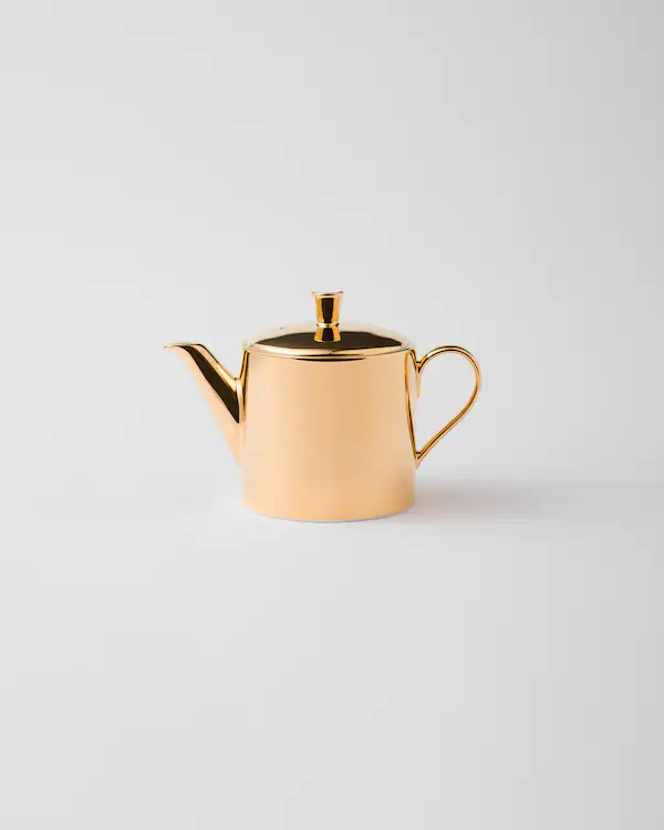 Théière en porcelaine - Or solide