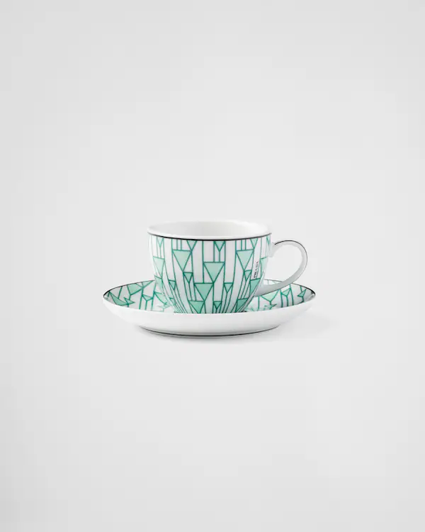 Jeux de quatre tasses à espresso en porcelaine - Vert Vienne