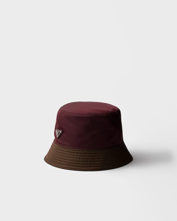 Chapeau melon deux tons Re-Nylon