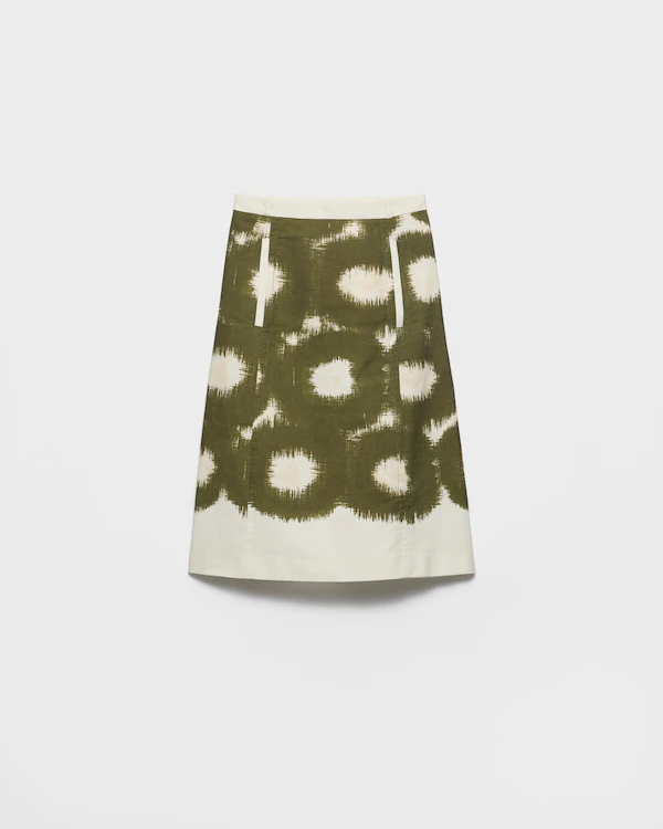 Jupe en toile imprimée