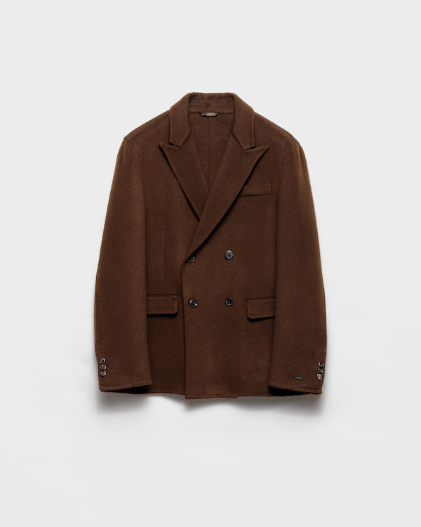 Veste en cachemire à boutonnage double