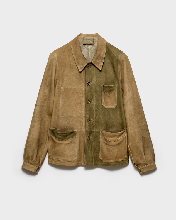 Veste blouson en daim