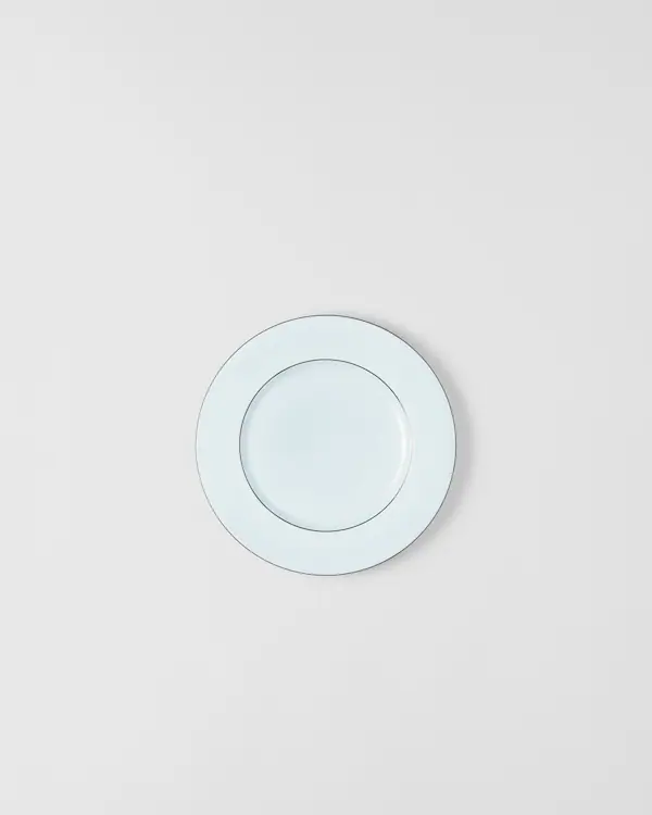 Jeux de deux assiettes à dîner en porcelaine - Céladon