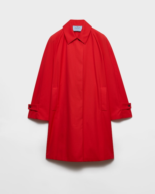 Manteau en gabardine à boutonnage simple