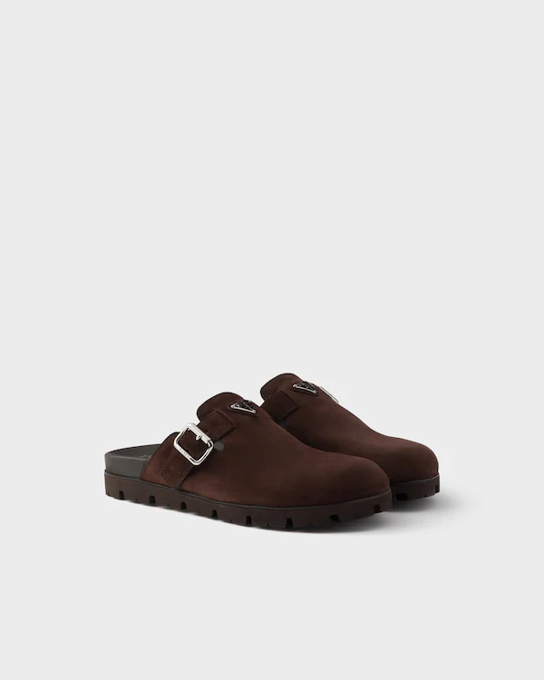 Mules en daim