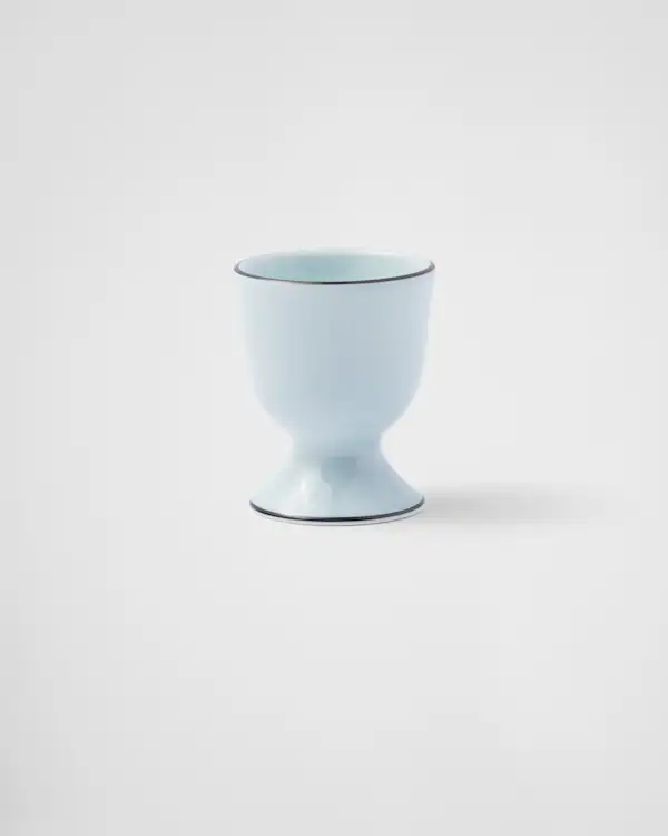Jeux de deux tasses à œufs en porcelaine - Vert céladon