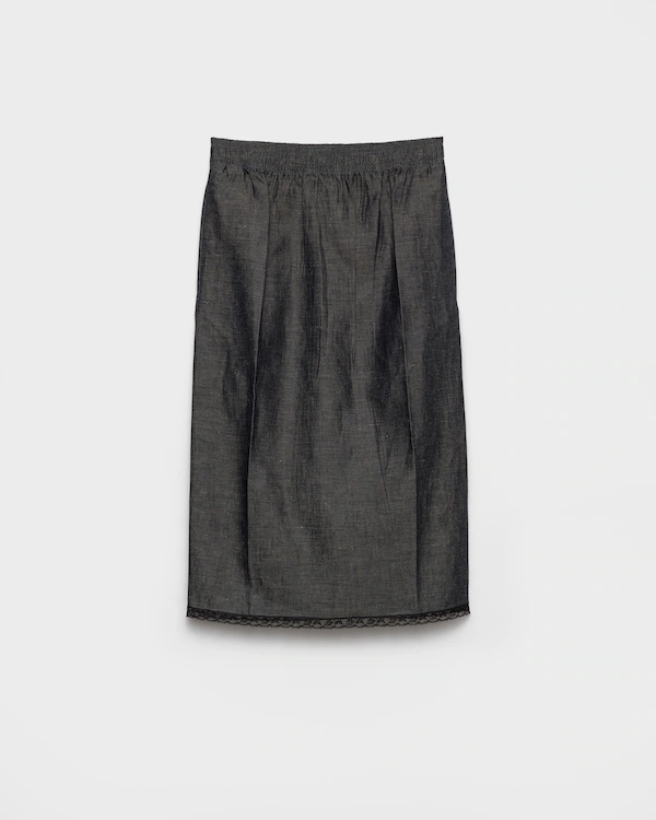 Jupe chambray