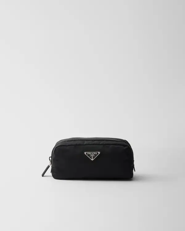 Nécessaire en Re-Nylon et cuir Saffiano