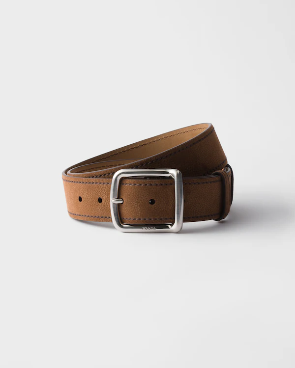 Ceinture en cuir nubuck