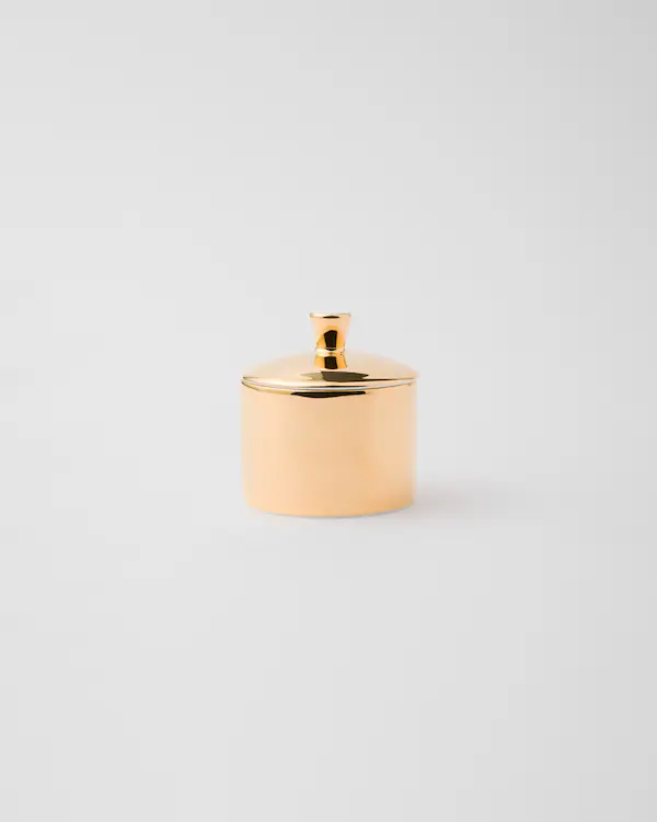 Sucrière en porcelaine - Or massif
