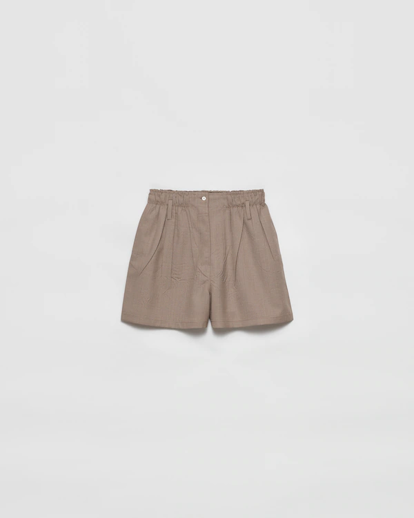Shorts en laine mérinos
