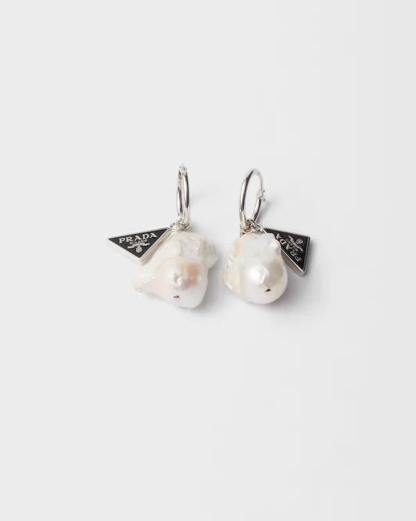 Boucles d'oreilles métal et perles