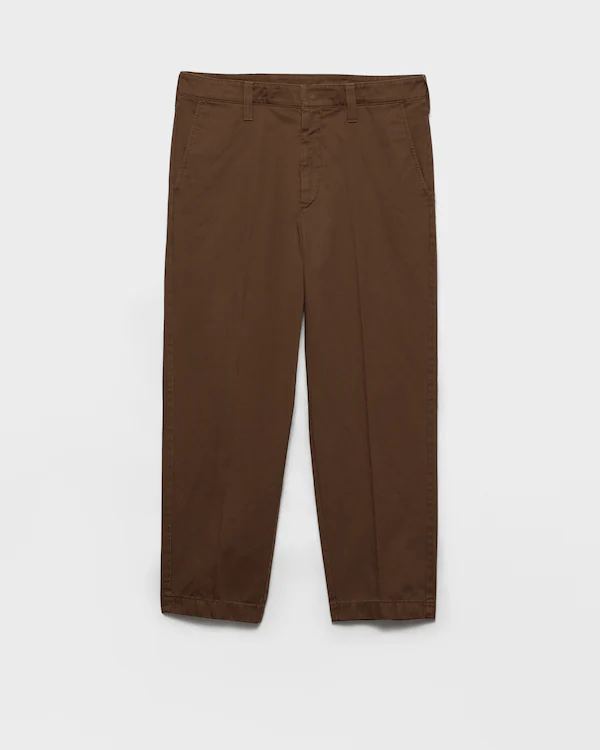 Pantalon en gabardine de coton