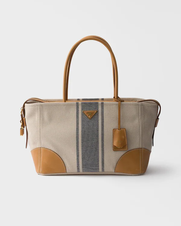 Sac à main en coton et cuir