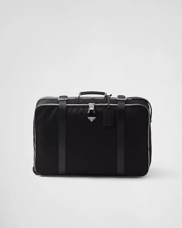 Valise en Re-Nylon et cuir Saffiano