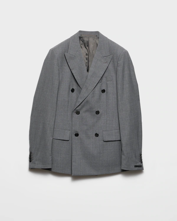 Veste en laine à double boutonnage