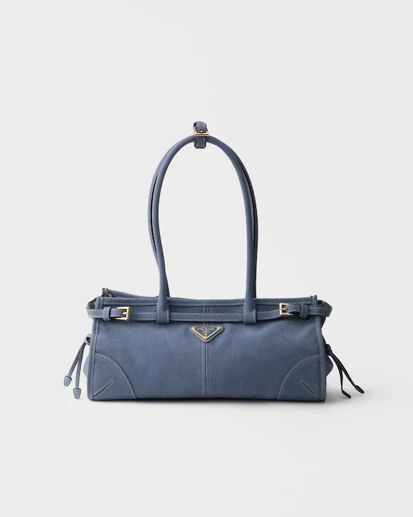 Sac à main Prada Bonnie en cuir nubuck moyen