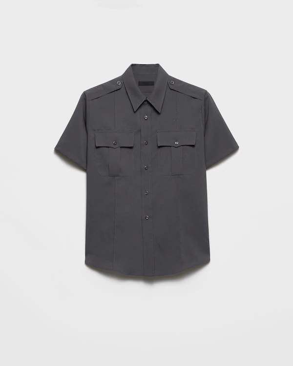 Chemise en tissu technique à manches courtes