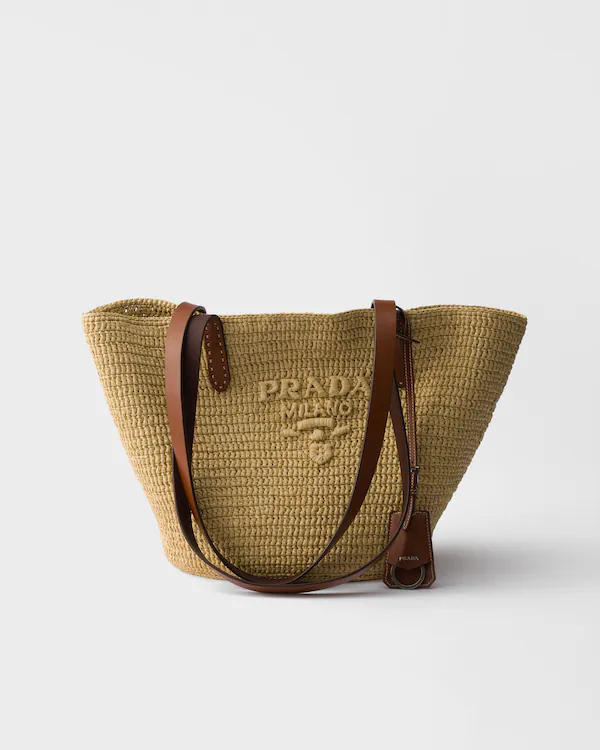 Sac à main en crochet et cuir moyen
